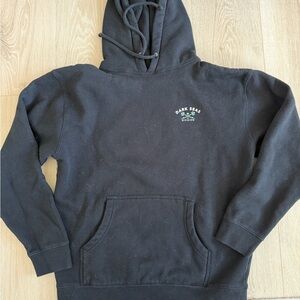 Dark Seas Black Pullover Hoodie with Chest Emblem
